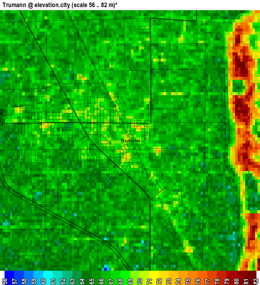 Trumann elevation map