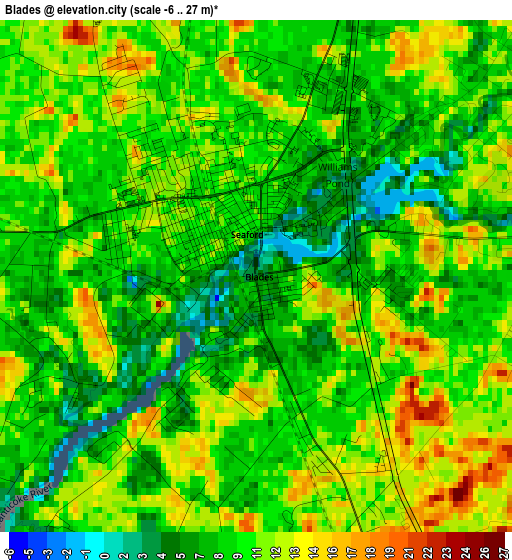 Blades elevation map