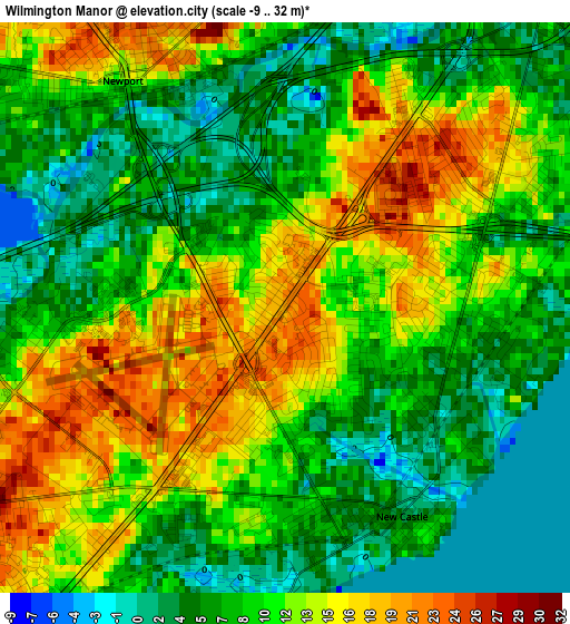 Wilmington Manor elevation map