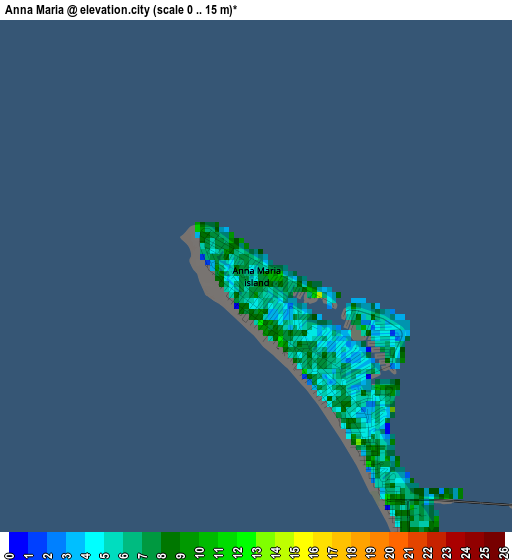 Anna Maria elevation map