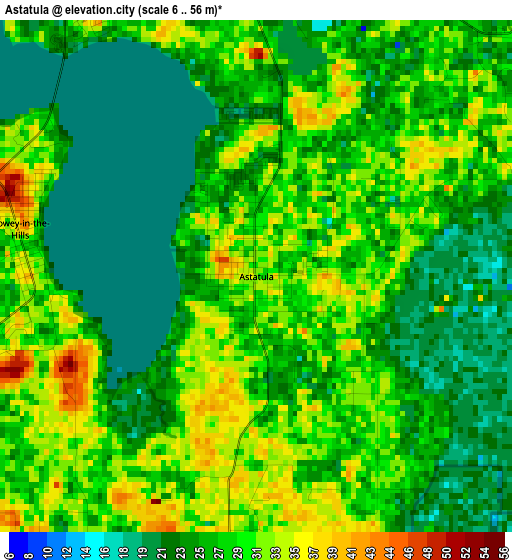 Astatula elevation map