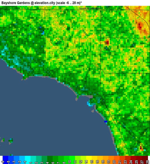 Bayshore Gardens elevation map