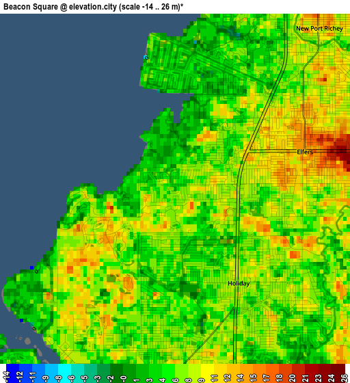 Beacon Square elevation map