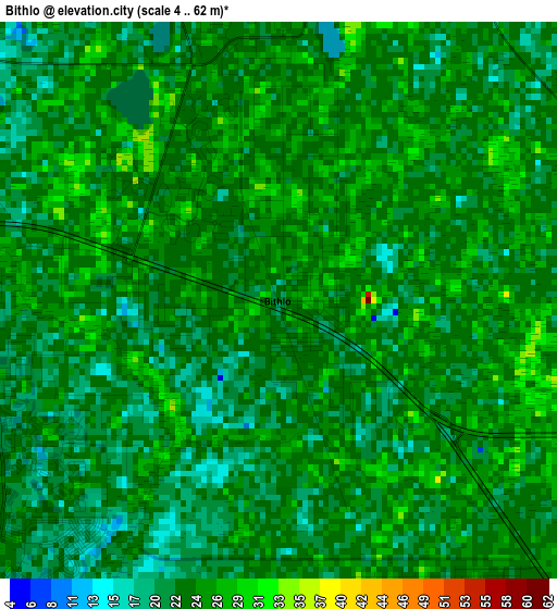 Bithlo elevation map