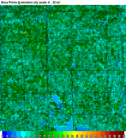 Boca Pointe elevation map