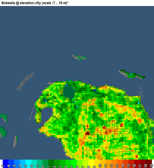 Bokeelia elevation map