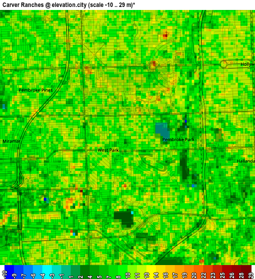 Carver Ranches elevation map