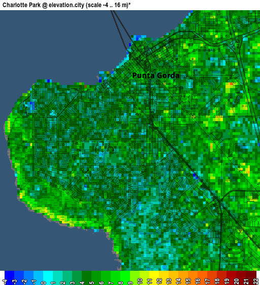 Charlotte Park elevation map