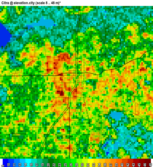 Citra elevation map