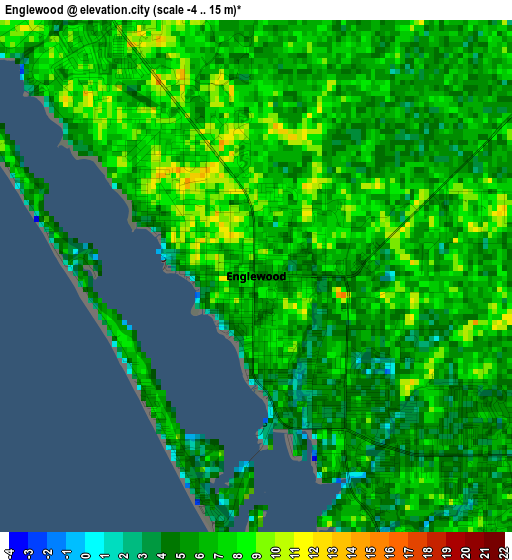 Englewood elevation map