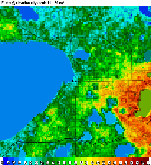 Eustis elevation map