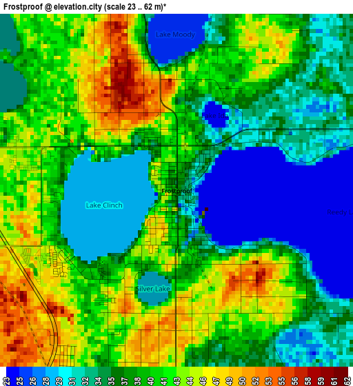 Frostproof elevation map