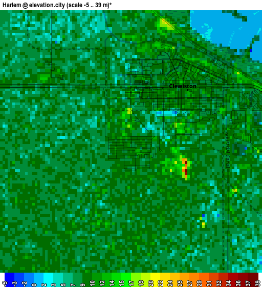 Harlem elevation map