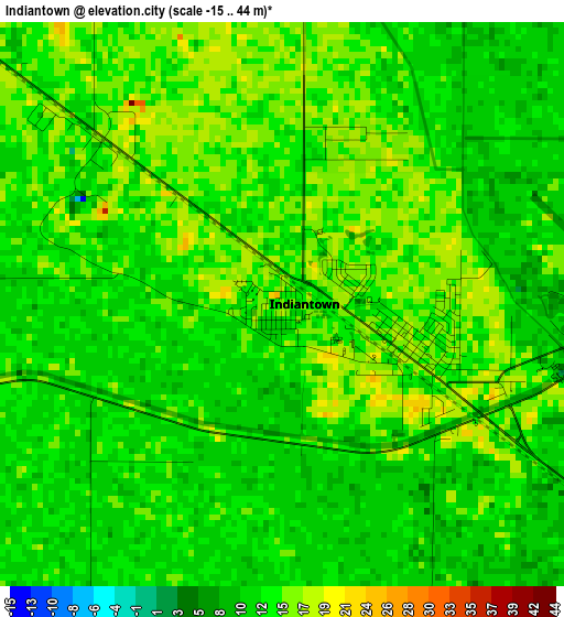 Indiantown elevation map