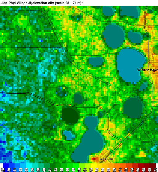 Jan-Phyl Village elevation map