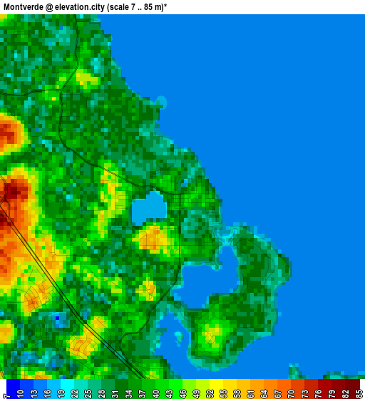 Montverde elevation map