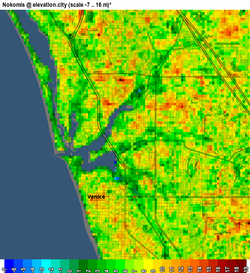 Nokomis elevation map