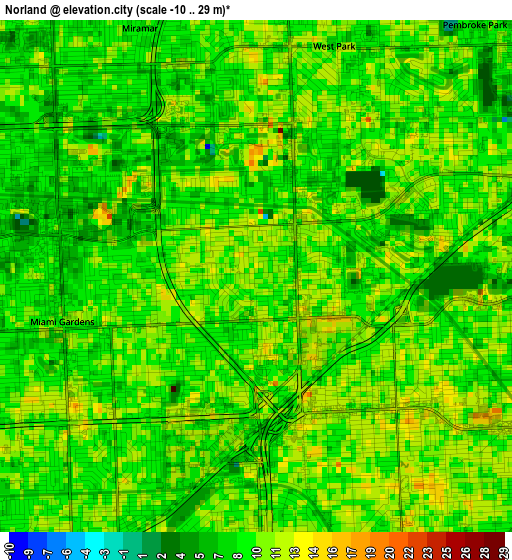 Norland elevation map