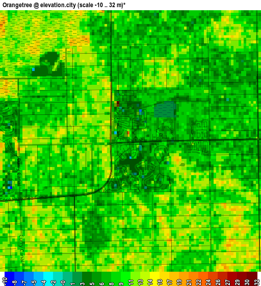 Orangetree elevation map