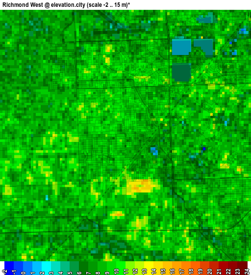 Richmond West elevation map