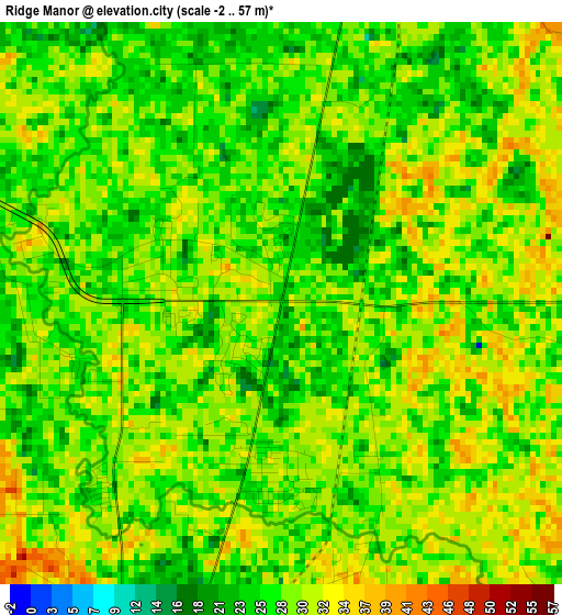 Ridge Manor elevation map