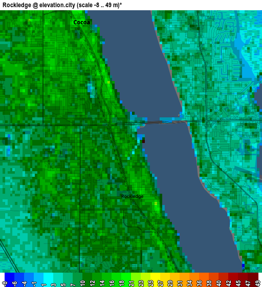 Rockledge elevation map