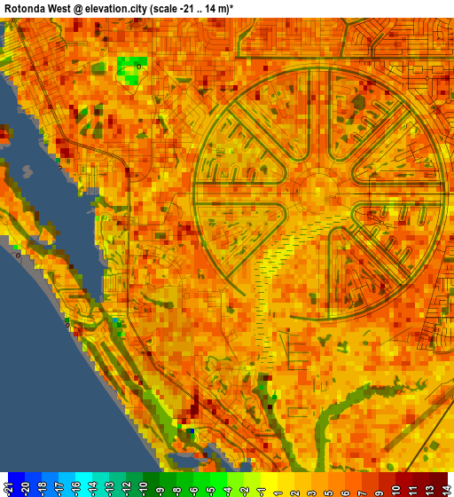 Rotonda West elevation map