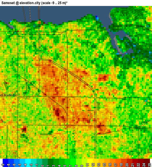 Samoset elevation map