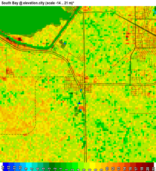 South Bay elevation map