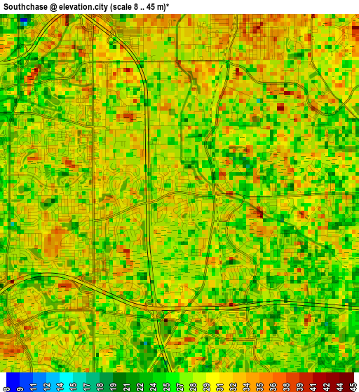 Southchase elevation map