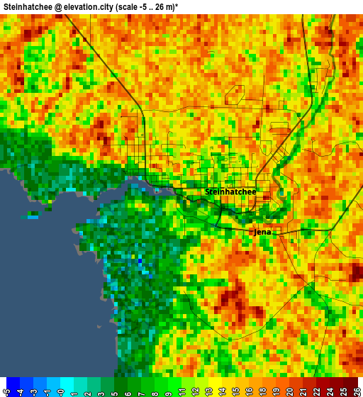 Steinhatchee elevation map