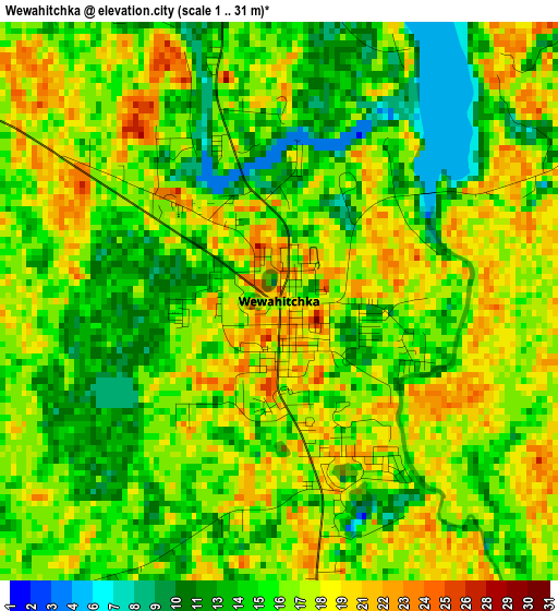 Wewahitchka elevation map