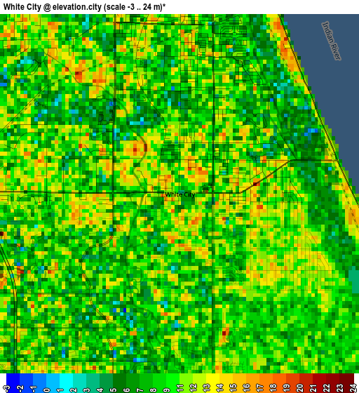 White City elevation map