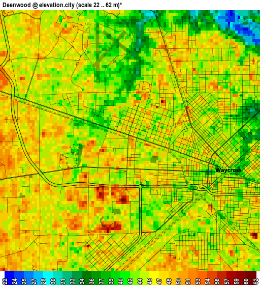 Deenwood elevation map