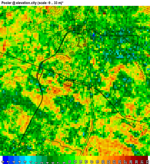 Pooler elevation map