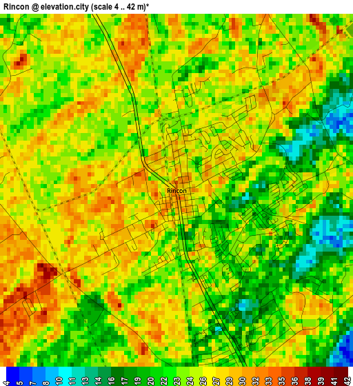 Rincon elevation map