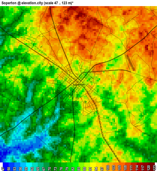 Soperton elevation map