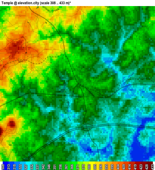 Temple elevation map