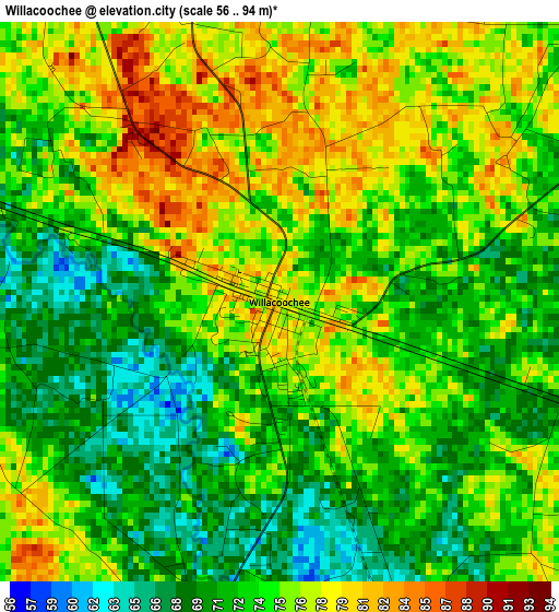 Willacoochee elevation map