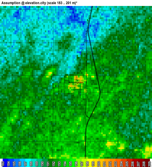 Assumption elevation map