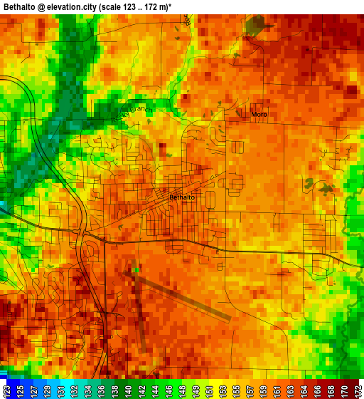 Bethalto elevation map