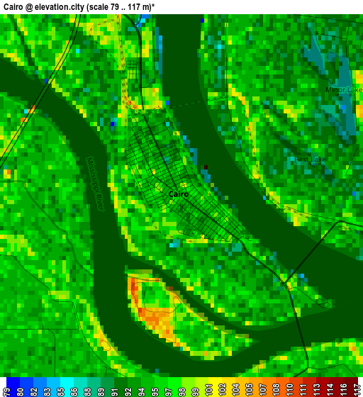 Cairo elevation map