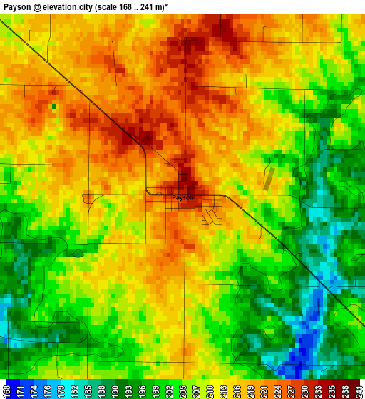 Payson elevation map