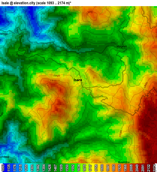 Isale elevation map