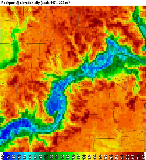 Rockport elevation map