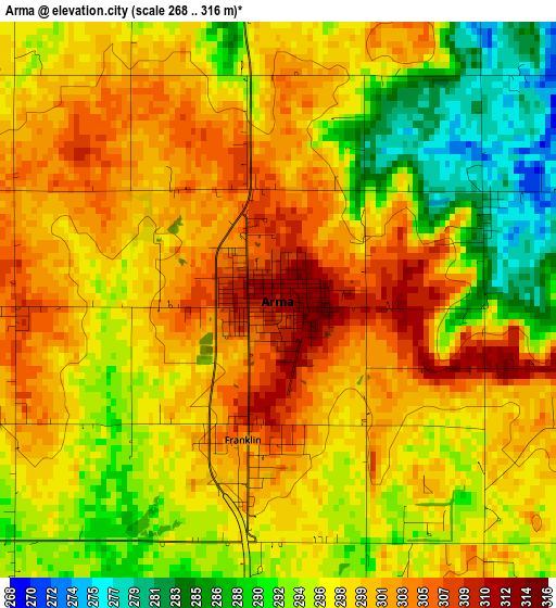 Arma elevation map