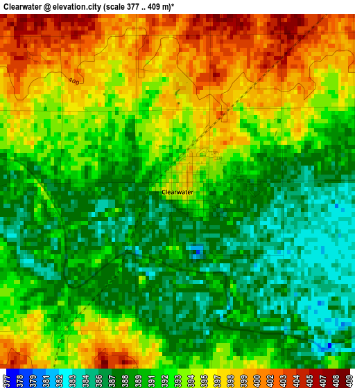 Clearwater elevation map