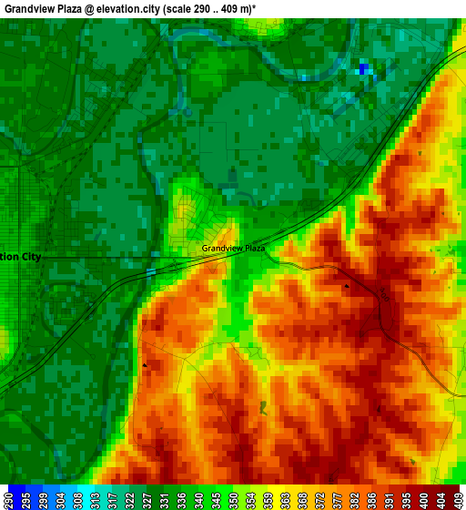 Grandview Plaza elevation map