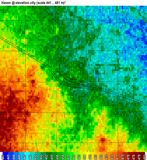 Haven elevation map