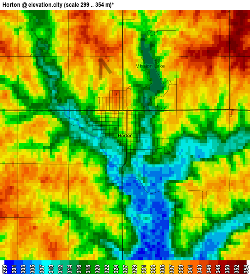 Horton elevation map